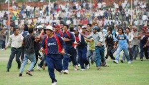 Nepal team after victory