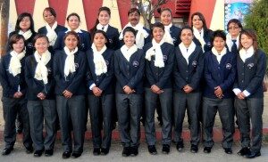 Nepali women's national cricket team poses for photo in Kathmandu on Sunday