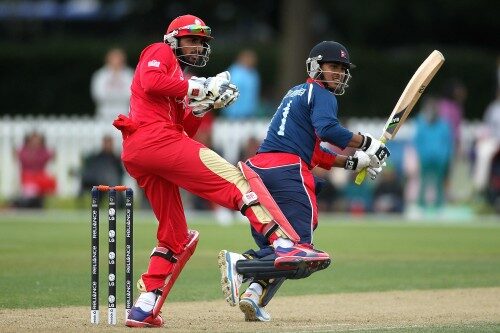 Gyanendra Malla top scored for Nepal with 86 but failed to bring victory. Photo: IDI/Getty Images