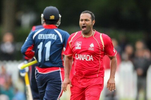 Canada beat Nepal in a close finish at Hagley Oval on January 21, 2014 in Christchurch, New Zealand.  Photo: IDI/Getty Images