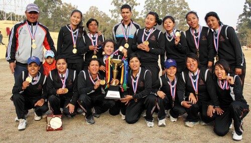 Hat-trick! APF win Women's National Trophy for third time! Photo: CAN