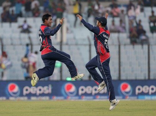 Sompal Kami bagged his first 5-wicket haul, against Malaysia on Friday. Photo: ICC